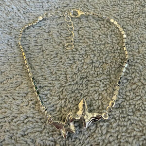 Women's Silver Butterfly Charm Bracelet